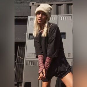 Free People Hot Shot Tee Romper Size Large NWT